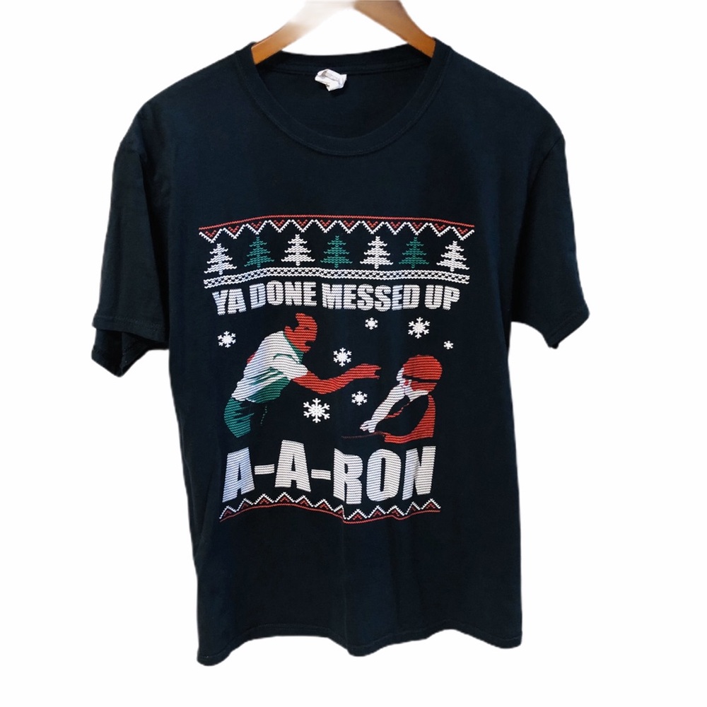Key & Peele Graphic Tee A-A-Ron Ugly Christmas